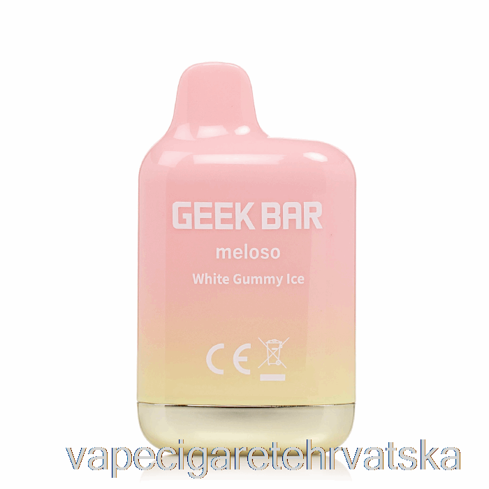 Vape Cigarete Geek Bar Meloso Mini 1500 Jednokratni Bijeli Gumeni Led